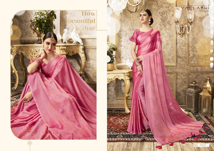 Firangi By Vallabhai China Chiffon Sarees Wholesale Supplier And Dealer Surat