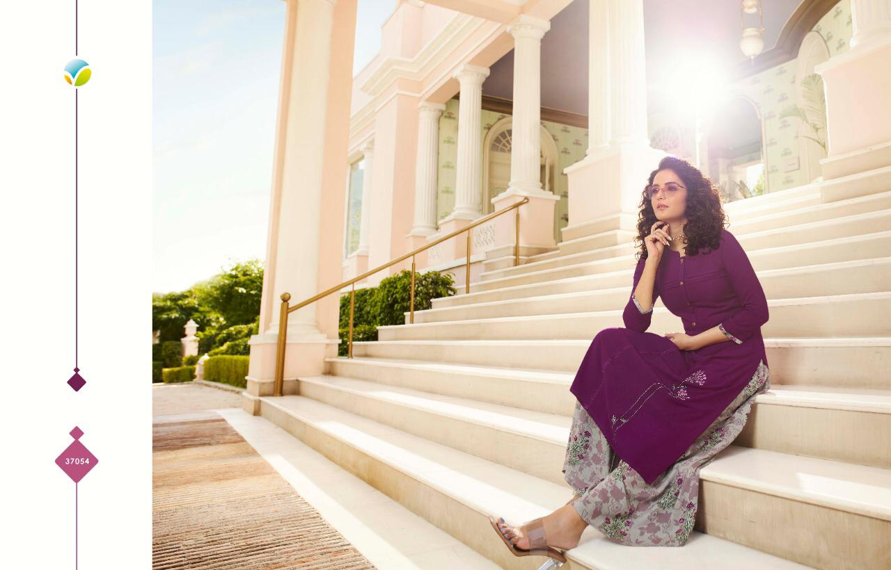 Vinay Tumbaa Polo 3 Reyon Kurtis With Plazzo Wholesale Supplier Surat