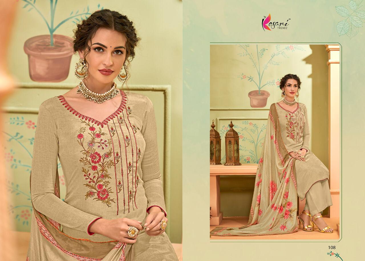 Amira Vol 2 By Kesari Trendz Pure Natural Crepe Dress Materials Wholesale Supplier Surat