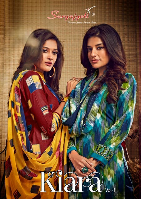 Kiara Vol 1 By Suryajyoti Dress Materials Wholesale Supplier Surat