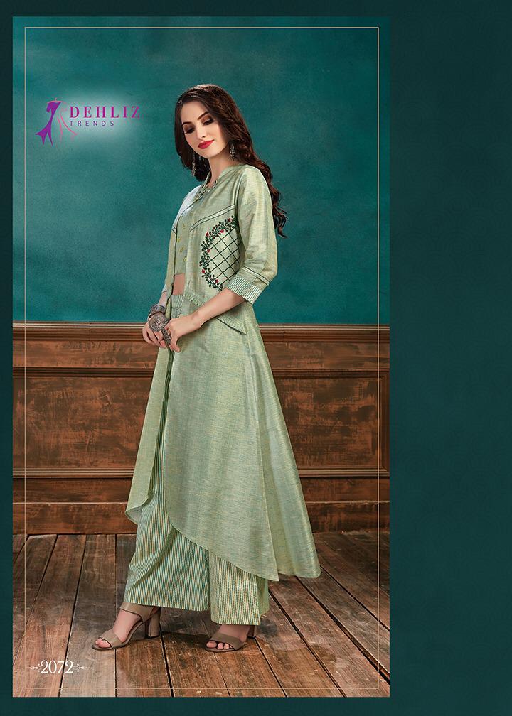 Selfie Vol 3 By Dehliz Trendz Linen Silk Western Wear Suits Wholesale Supplier Gujarat