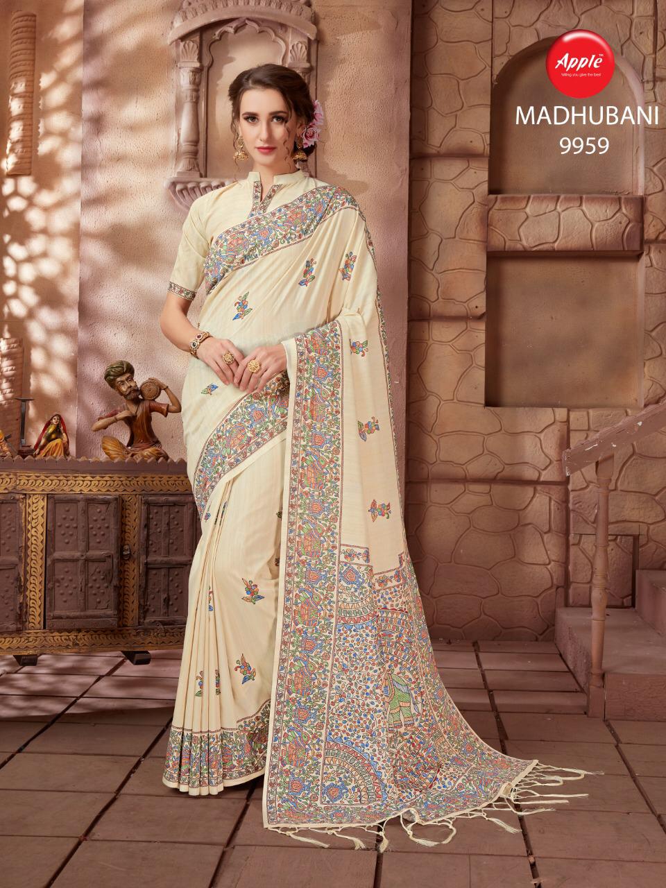 Madhubani Premium By Apple Silk Sarees Wholesale Supplier Gujarat