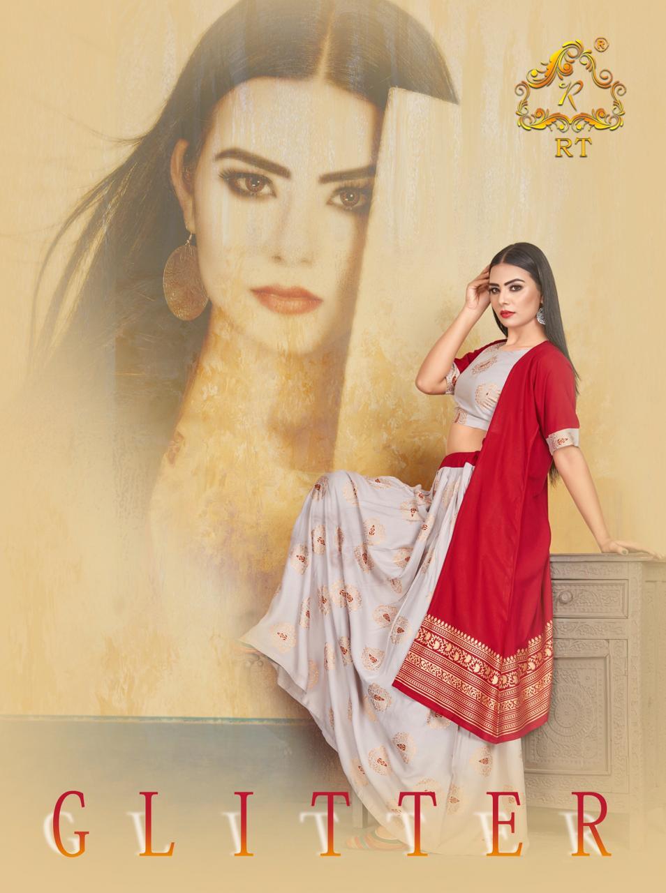 Glitter By Rijiye Trendz Designer Kurtis With Shurg Indo Western Dress Wholesale Supplier And Dealer...