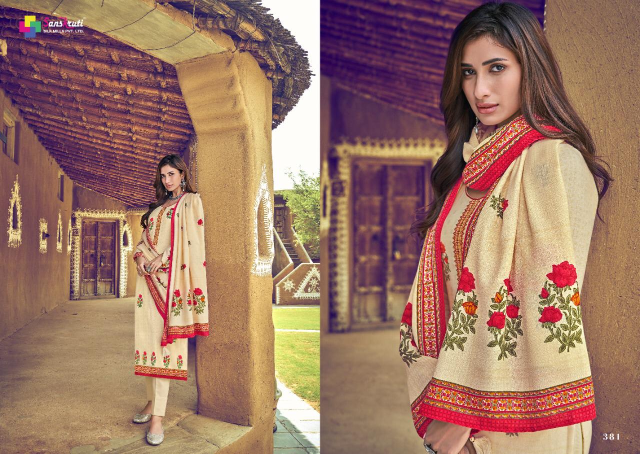 Sahara Vol 4 By Sanskruti Silk Mills Pashmina Dress Materials Wholesale Supplier Surat