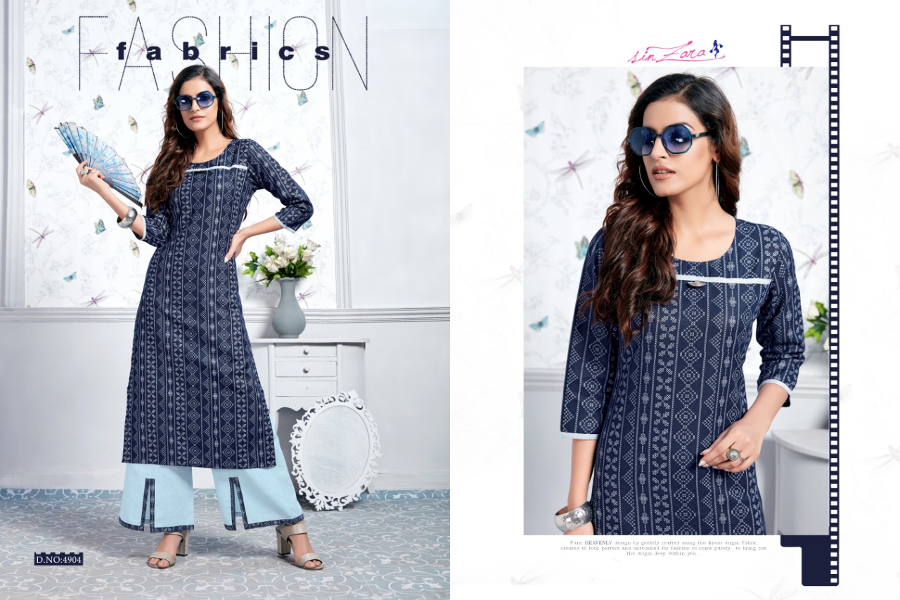 Claire By Sinzara Cotton Linen Kurtis With Plazzo Wholesale Supplier Surat