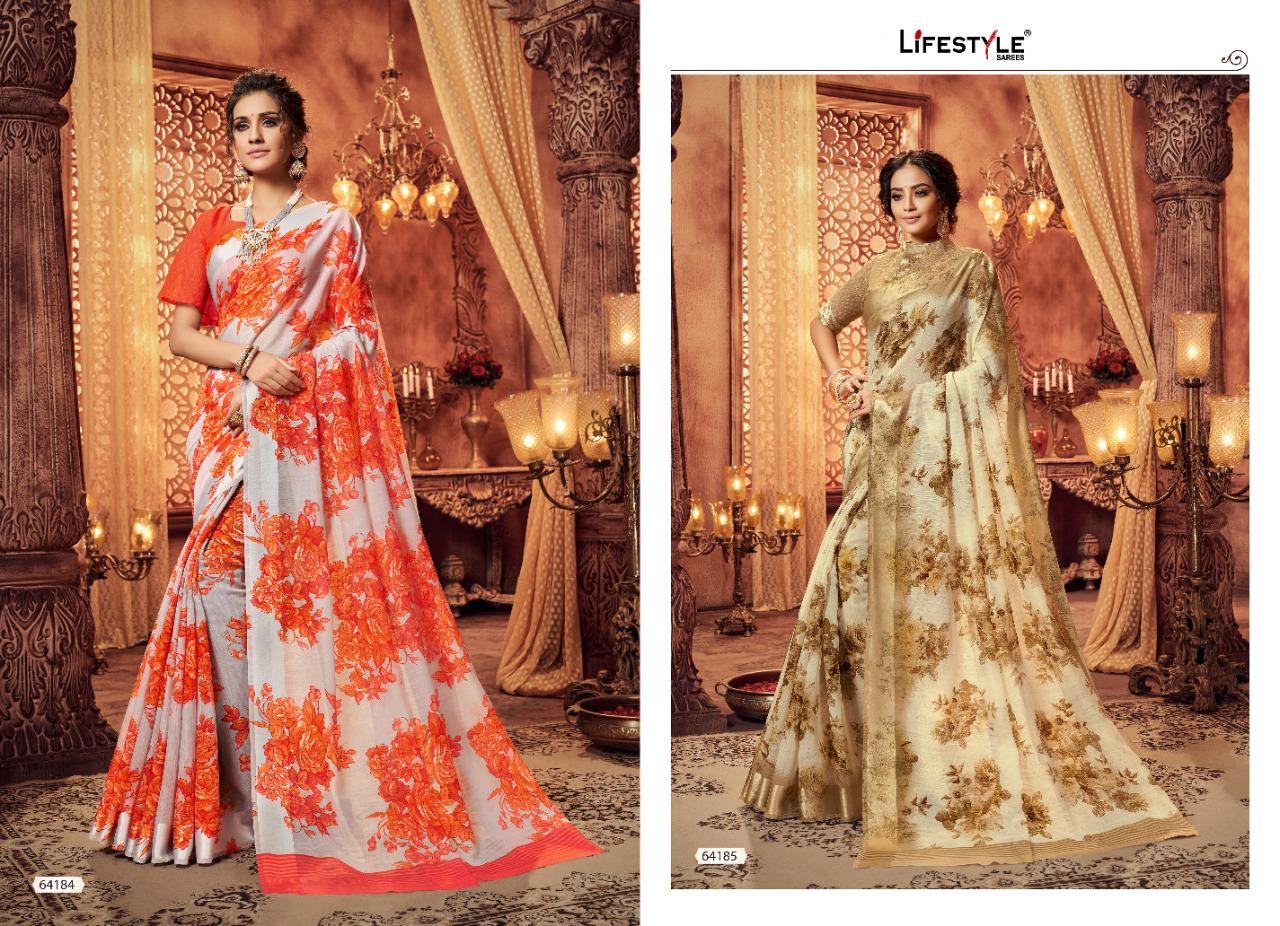 Pravina Cotton Vol 3 By Lifestyle Designer Party Wear Sarees Wholesale Supplier Gujarat