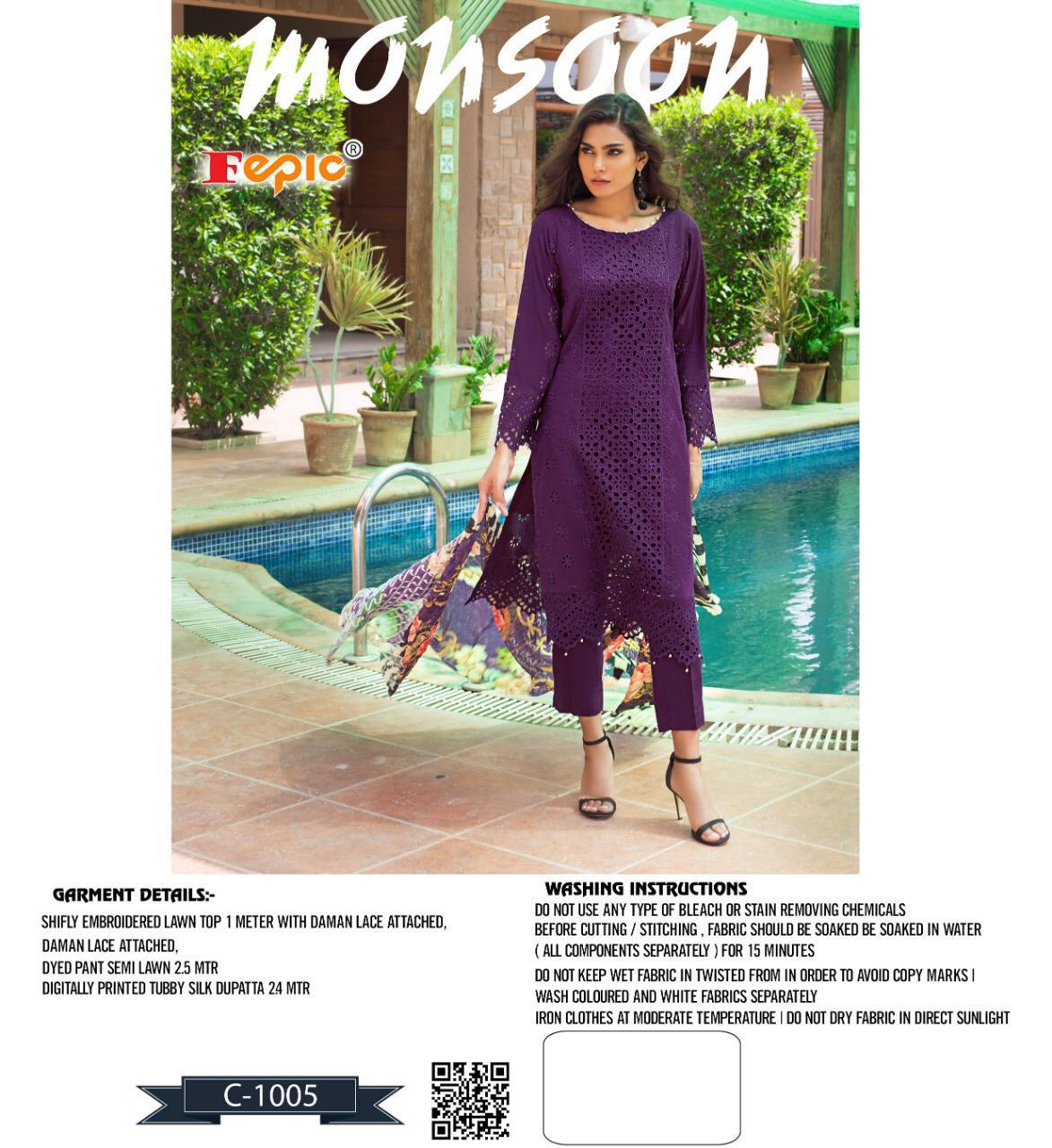 Rosemeen Monsoon By Fepic Pakistani Suits Wholesale Supplier Gujarat