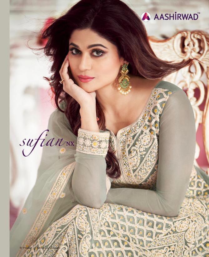 Sufian Nx By Aashirwad Series 8264 To 6267 Designer Party Wear Suits Wholesale Supplier Gujarat