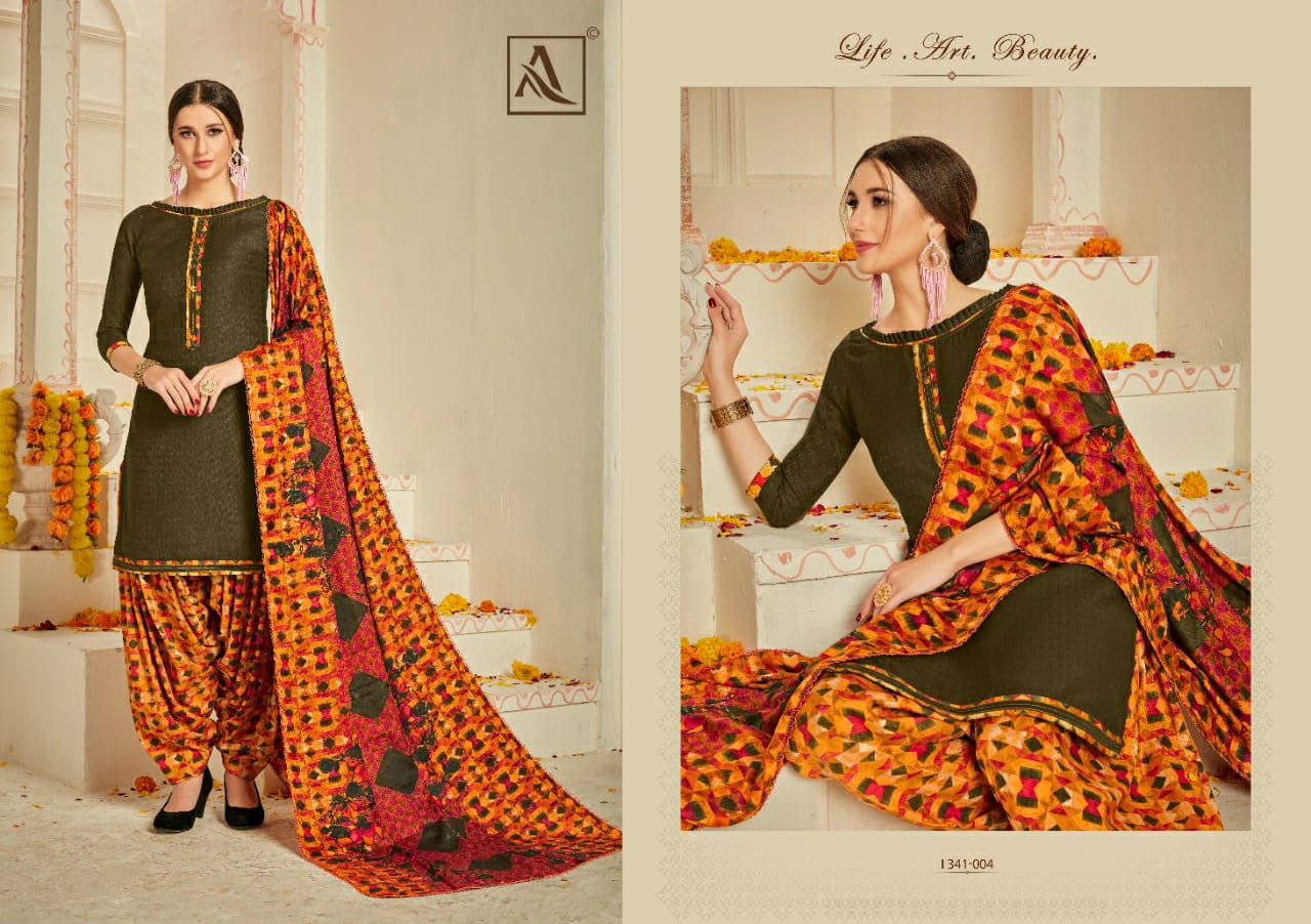 Naaz E Patiyala By Alok Suits Pashmina Dress Materials Wholesale Supplier Surat