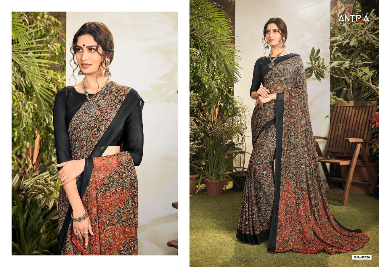 Ishani 14 By Antra Chiffon Sarees Wholesale Supplier And Dealer Surat