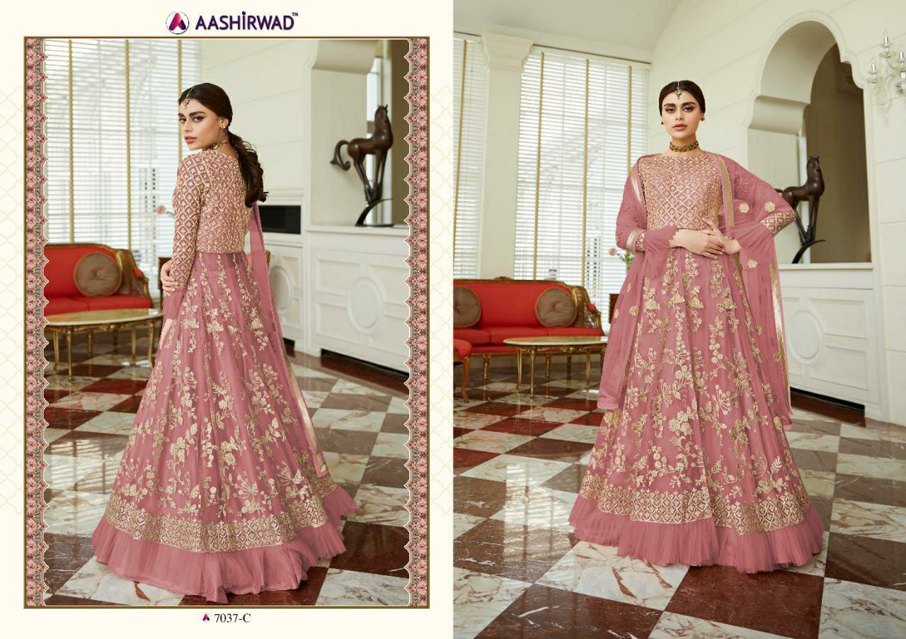 Celebration Gold By Ashirwad Series 7037 Designer Party Wear Suits Set And Single Wholesale Supplier...