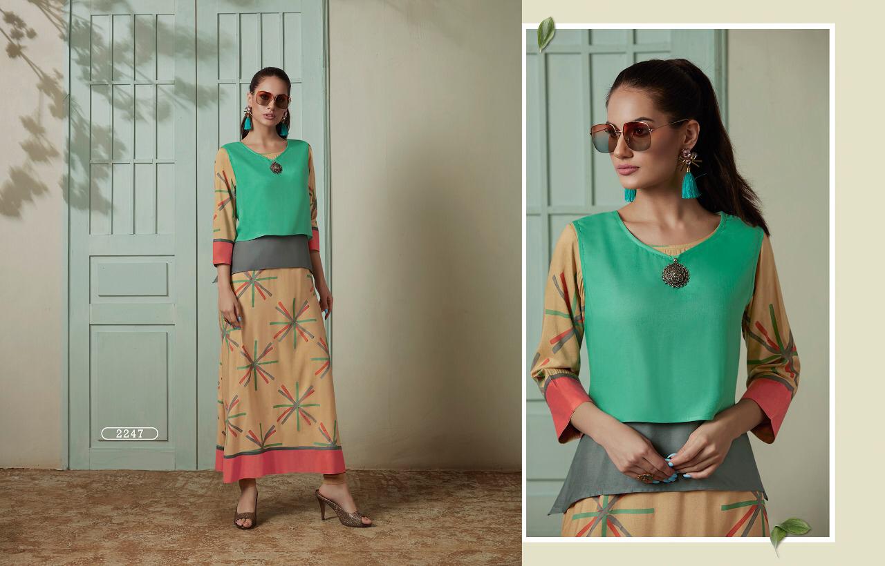 Aspire By Rangoon Heavy Reyon Kurtis Wholesale Supplier And Trader Surat