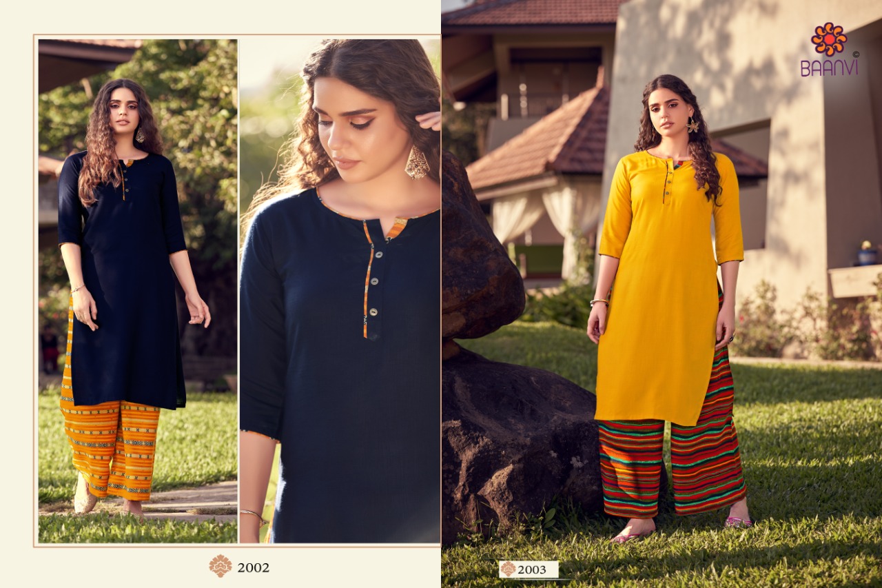 Kashvi 2 By R Studio Kurtis With Plazzo Wholesale Supplier Surat