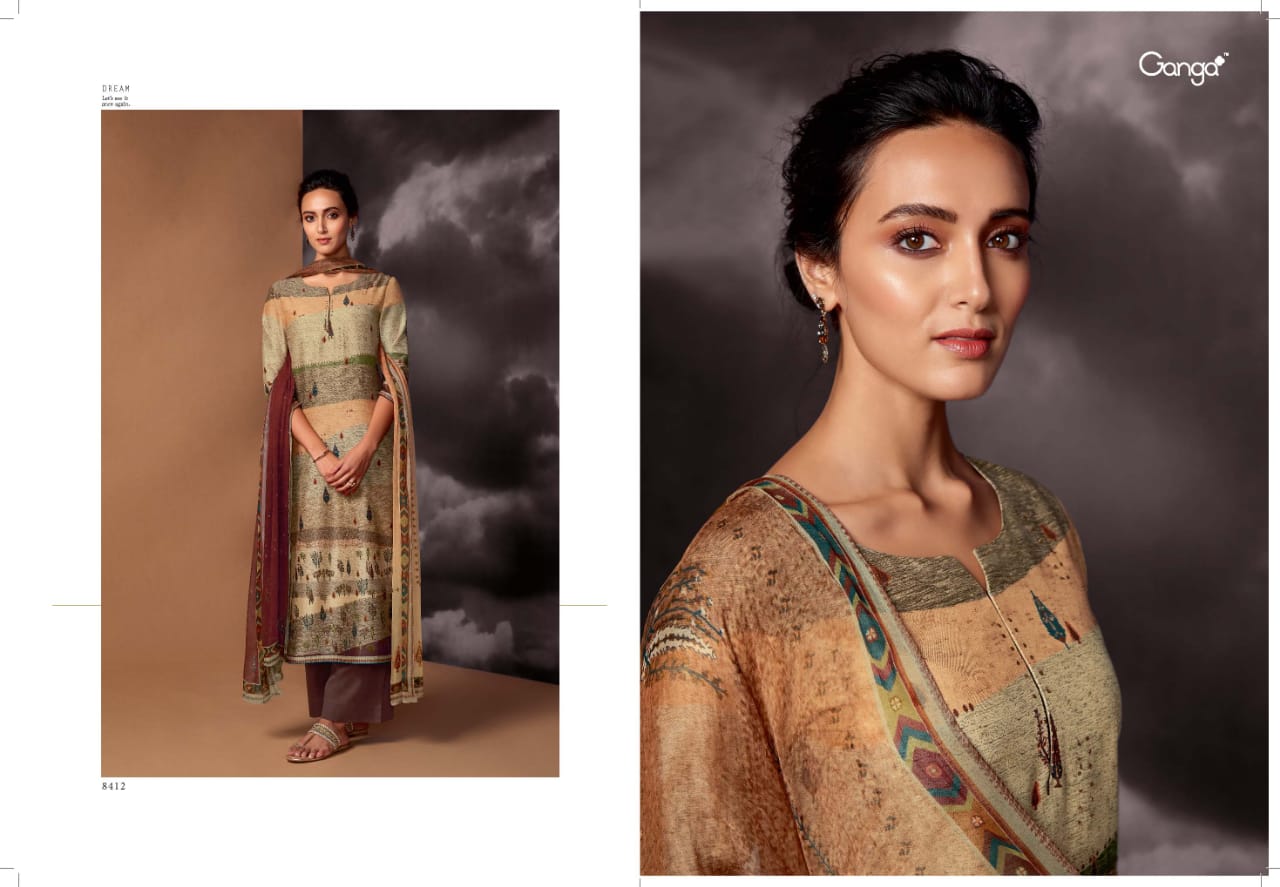 Dream By Ganga Series 8410 Designer Party Wear Suits Wholesale Supplier Gujarat