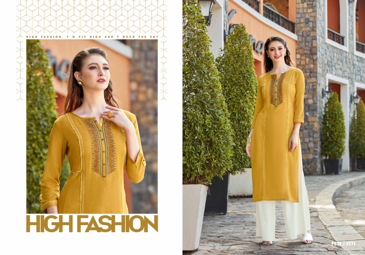 Star Walk Vol 2 By Rangoon Reyon Kurtis With Plazzo Wholesale Supplier Surat
