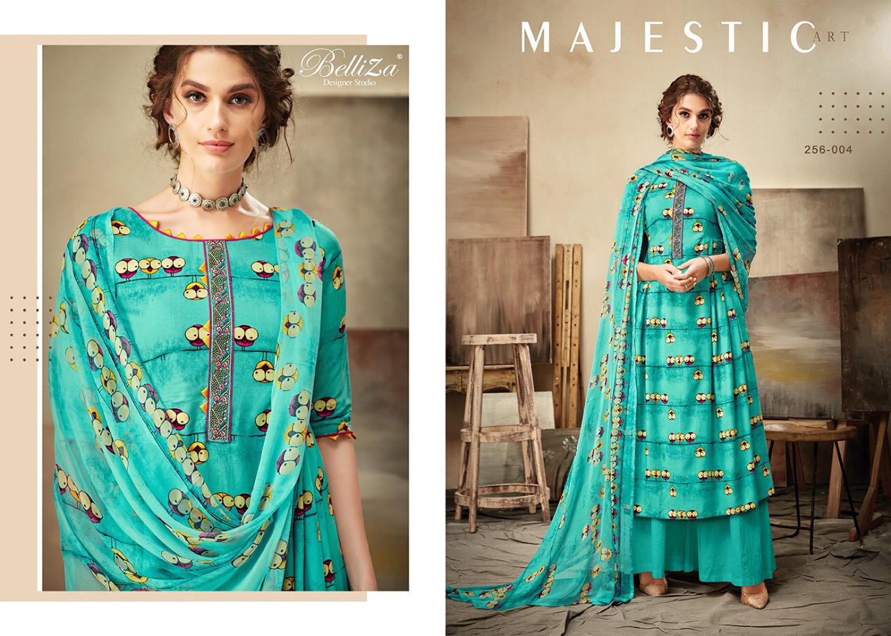 Cherry By Belliza Designer Studio Reyon Digital Printed Suits Wholesale Supplier Gujarat