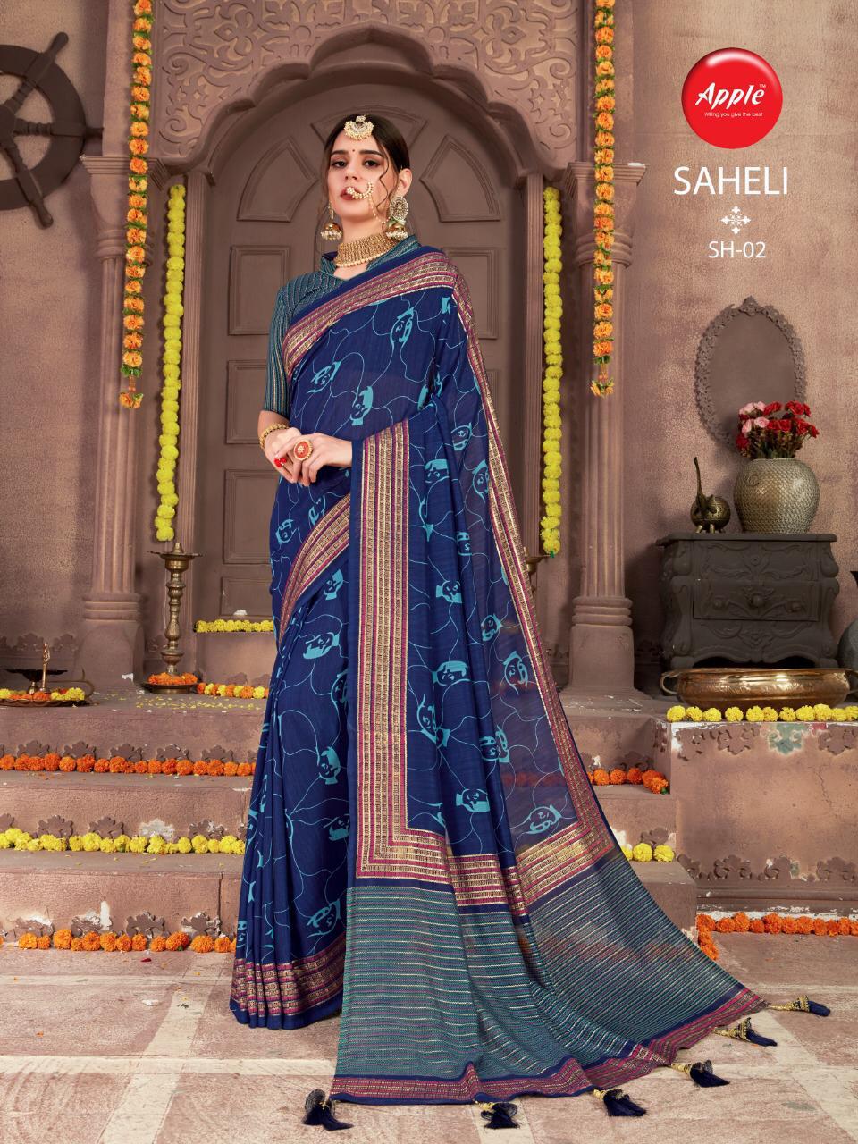 Saheli By Apple Silk Sarees Wholesale Supplier Gujarat