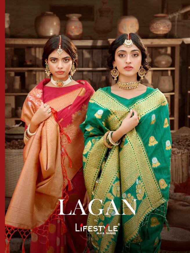 Lagan By Lifestyle Series 65781 Silk Sarees Wholesale Supplier And Dealer Surat