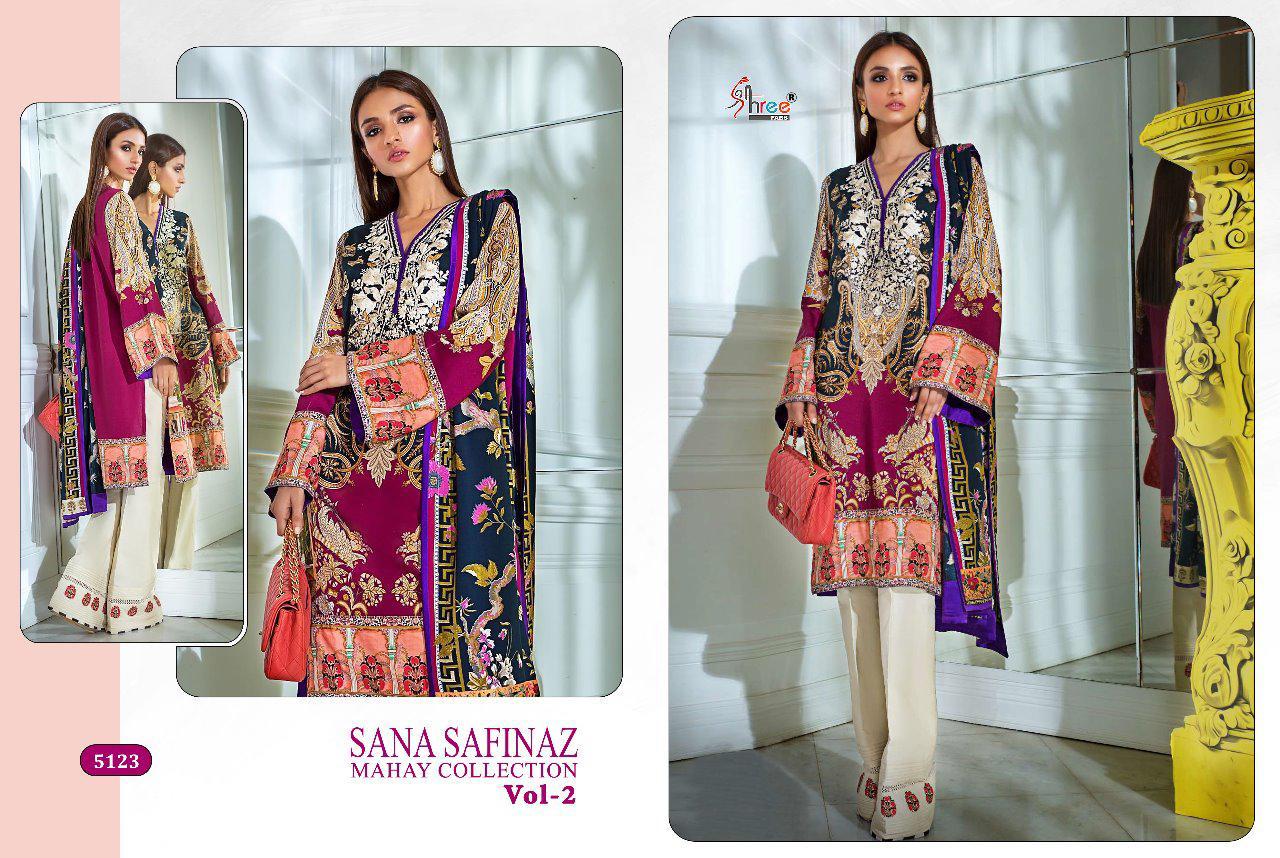 Sana Safinaz Mahay Collection Vol 2 By Shree Fab Cotton Printed Pakistani Suits Wholesale Supplier G...