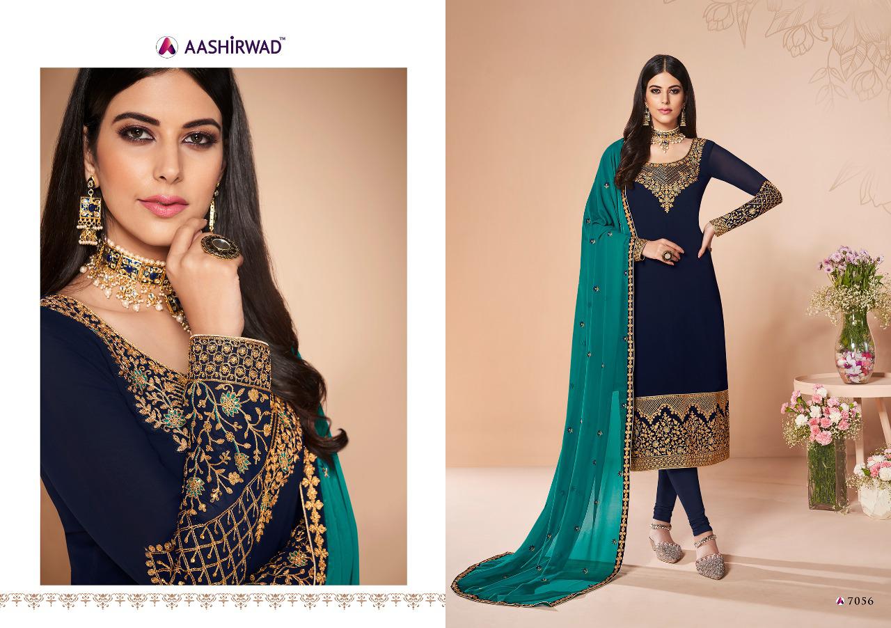 Cross Stitch Nx By Ashirwad Series 7055 Designer Party Wear Suits Wholesale Supplier Gujarat
