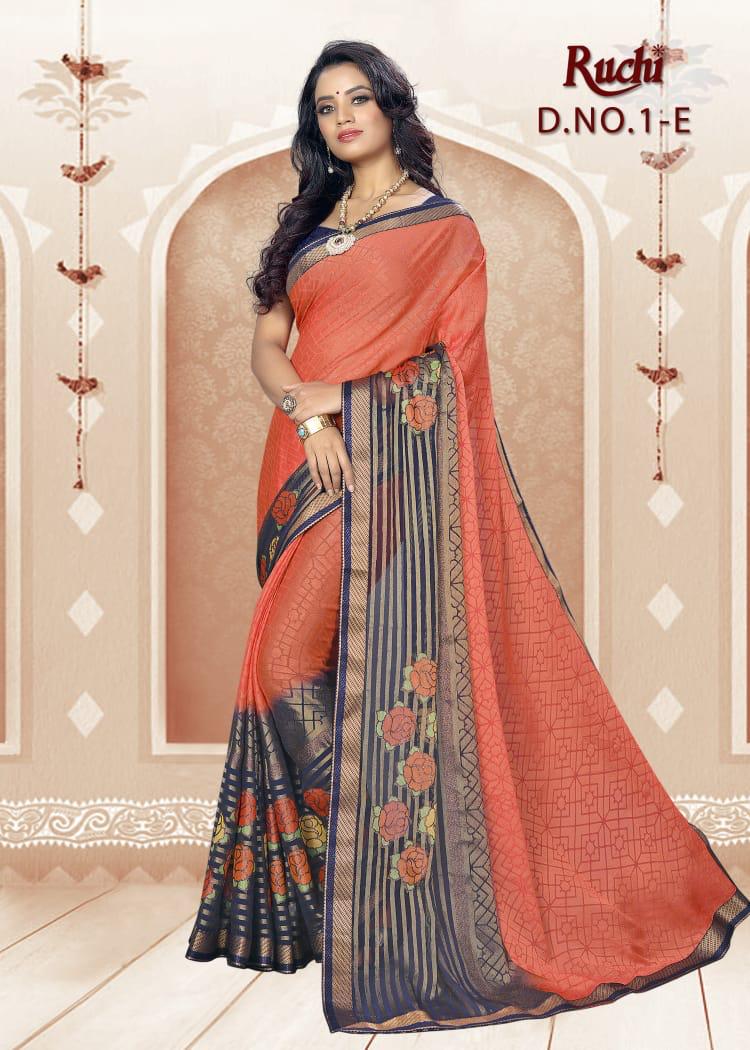 Kijnal By Ruchi Sarees Brasso Sarees Wholesale Supplier And Dealer Surat