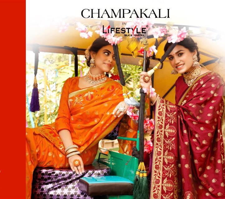 Champakali By Lifestyle Series 65481 Silk Sarees Wholesale Supplier And Dealer Surat