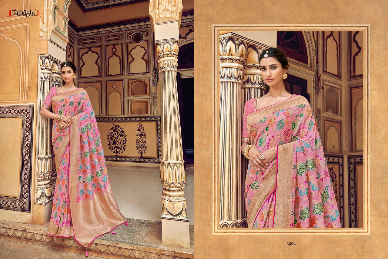 Tathastu Series 3300 Silk Designer Occasion Wear Sarees Set And Single Wholesale Supplier And Dealer...