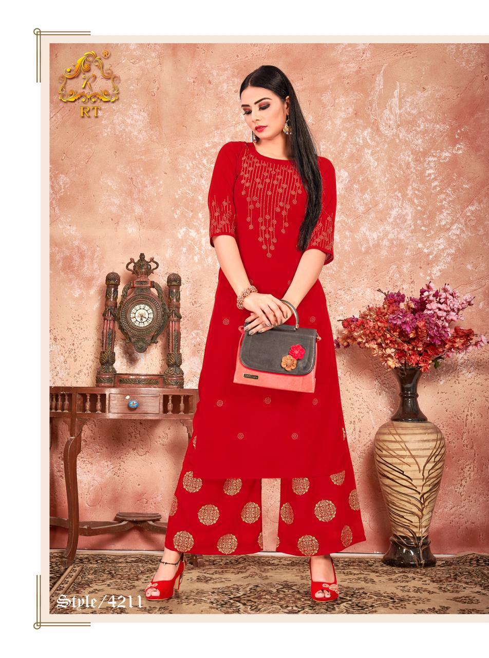 Swarovski Vol 3 By Rijiya Trendz Kurtis With Plazzo Wholesale Supplier Surat