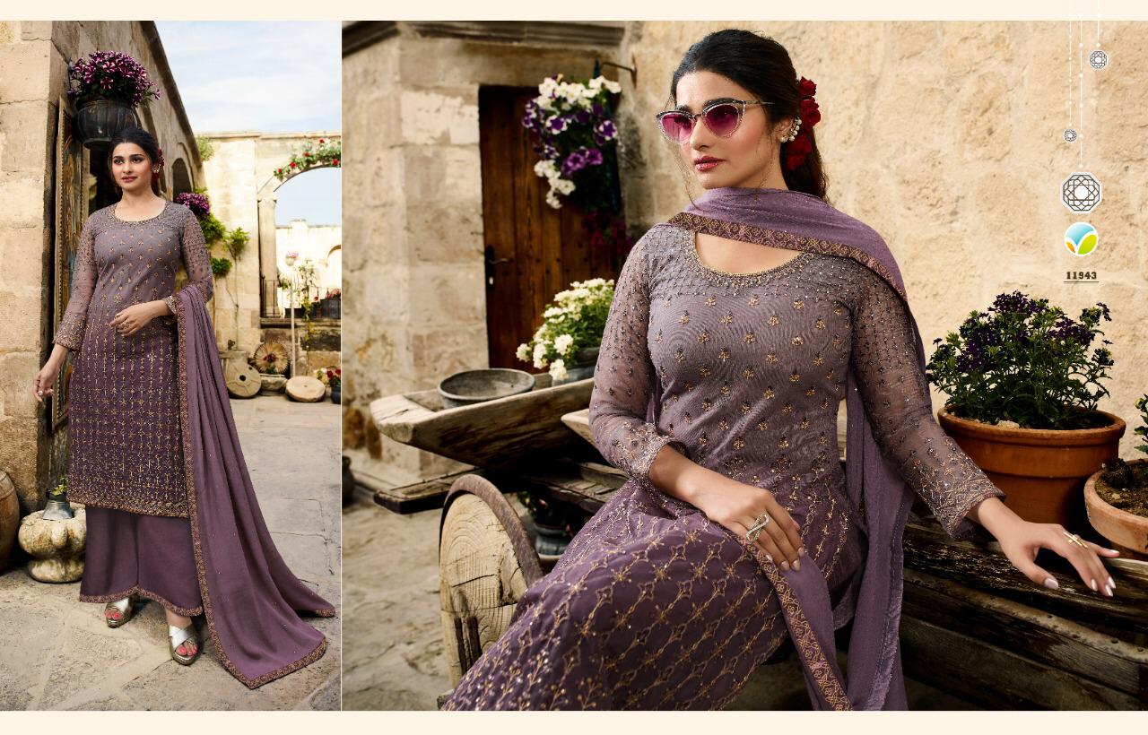 Kaseesh Dulhan By Vinay Series 11941 To 11946 Designer Party Wear Suits Wholesale Supplier Gujarat