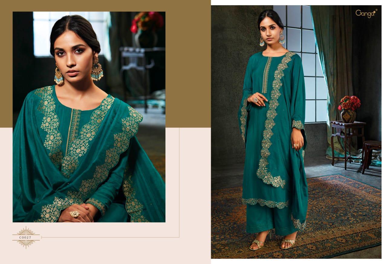 Lilura By Ganga Series C0022 Designer Party Wear Suits Wholesale Supplier Gujarat