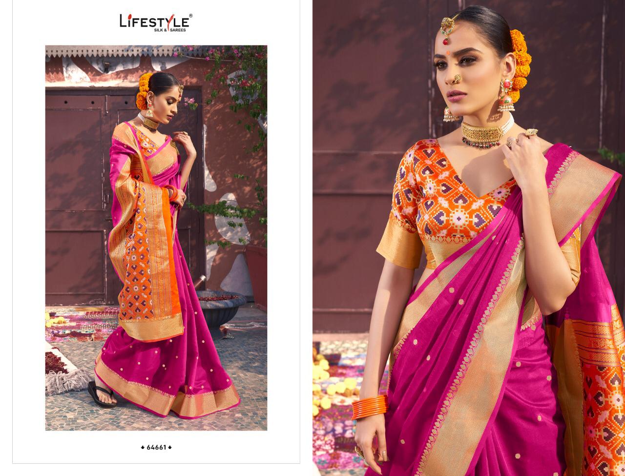 Sagarika By Lifestyle Patola Pallu Sarees Wholesale Supplier Gujarat