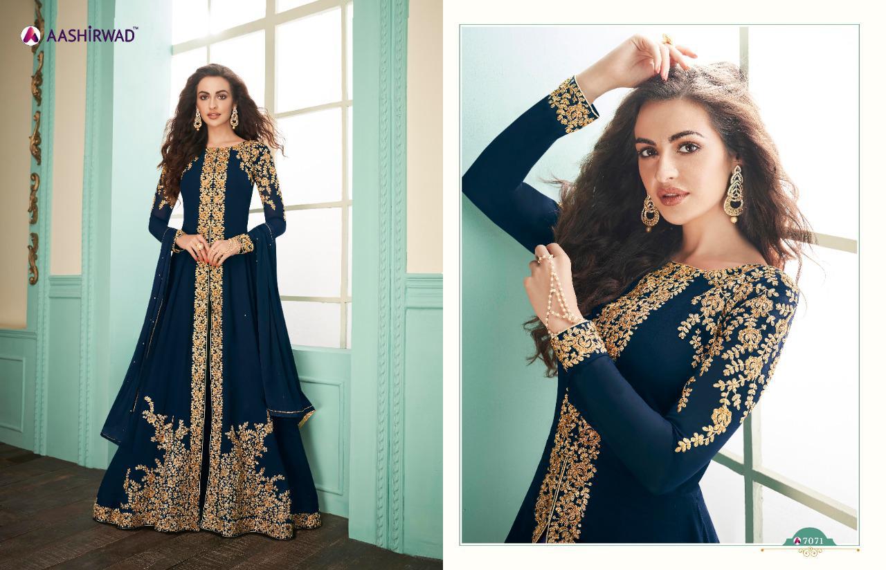 Almirah By Ashirwad Series 7071 Designer Party Wear Suits Set And Single Wholesale Supplier Gujarat