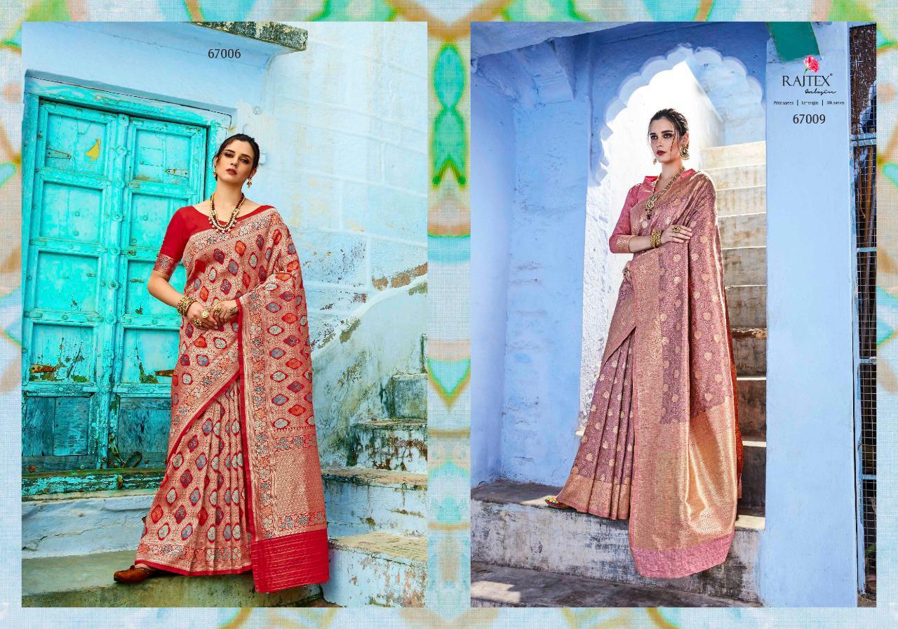 Kshatriya Silk By Raj Tex Series 67001 Silk Designer Occasion Wear Sarees Set And Single Wholesale S...