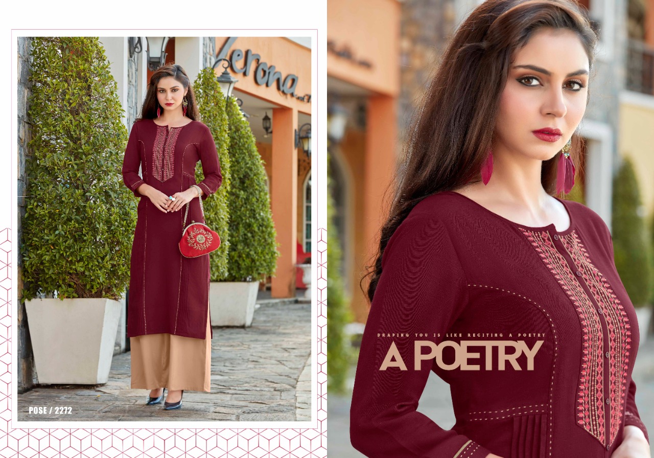 Star Walk Vol 2 By Rangoon Reyon Kurtis With Plazzo Wholesale Supplier Surat