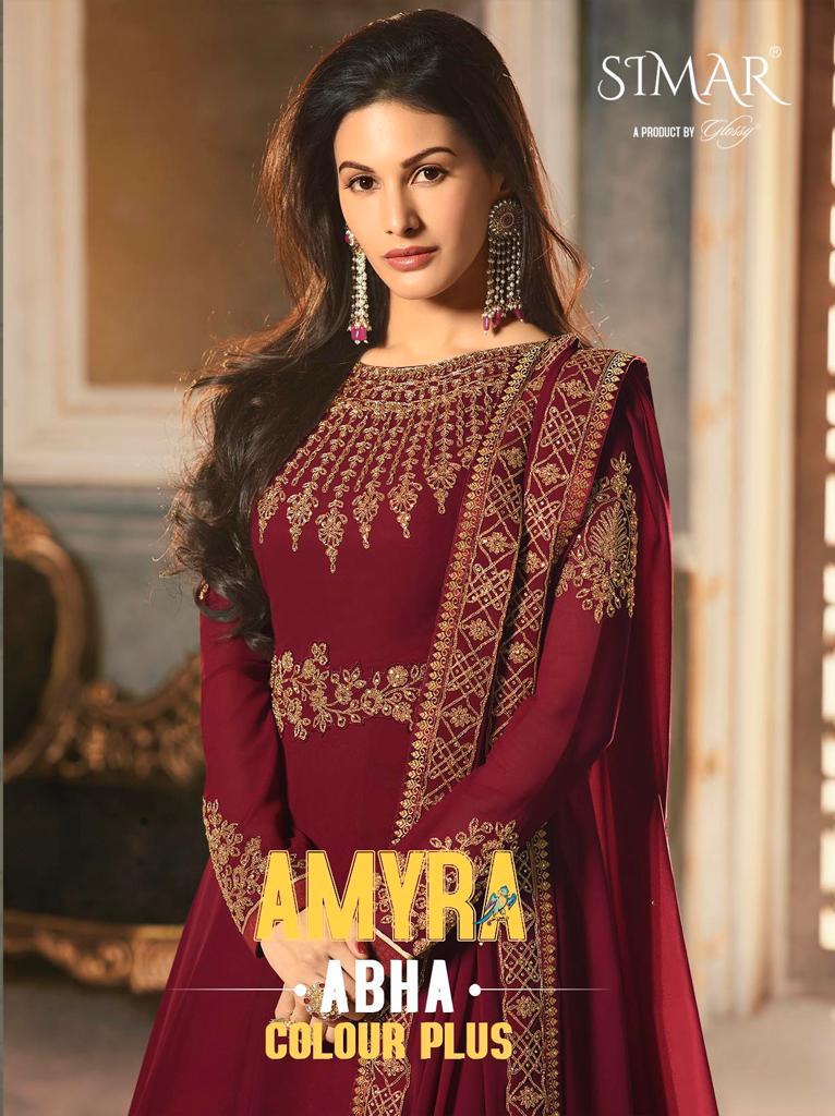 Glossy Amyra Colours Of 9054 Designer Party Wear Suits Set And Single Wholesale Supplier Surat