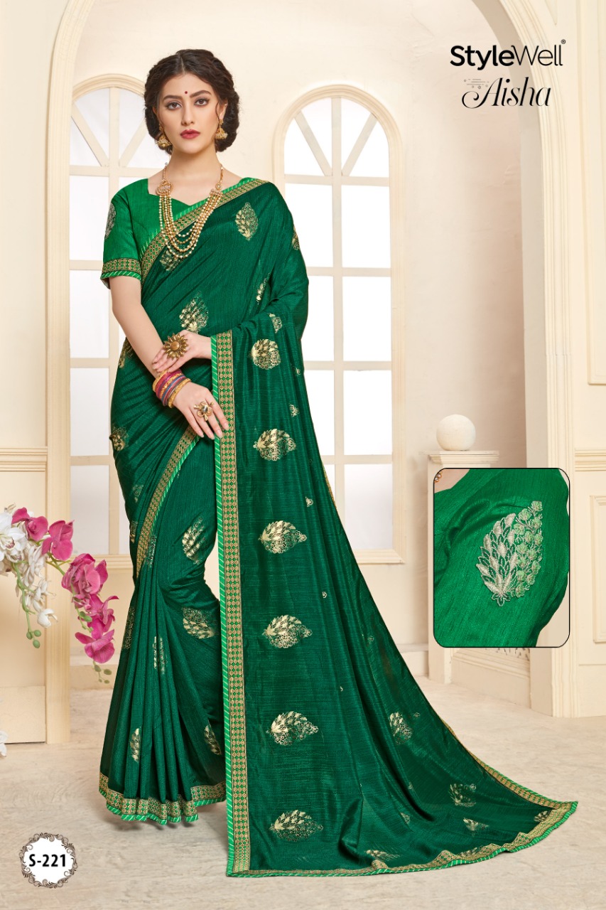 Aisha By Stylewell Fancy Designer Party Wear Sarees Wholesale Supplier Gujarat