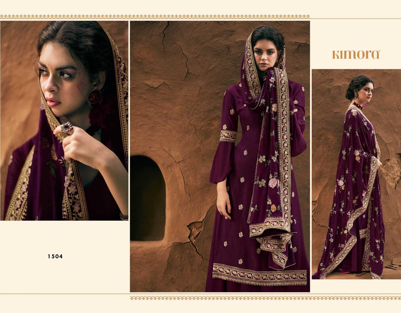 Rivaayat By Kimora Series 150q To 1507 Designer Party Wear Suits Wholesale Supplier Gujarat