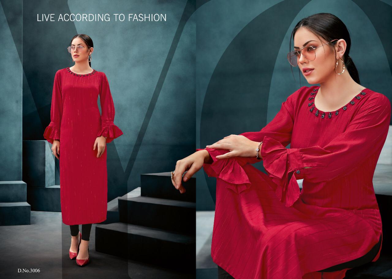 Nova Vol 3 By Sweety Fashion Reyon Kurtis Wholesale Supplier Surat