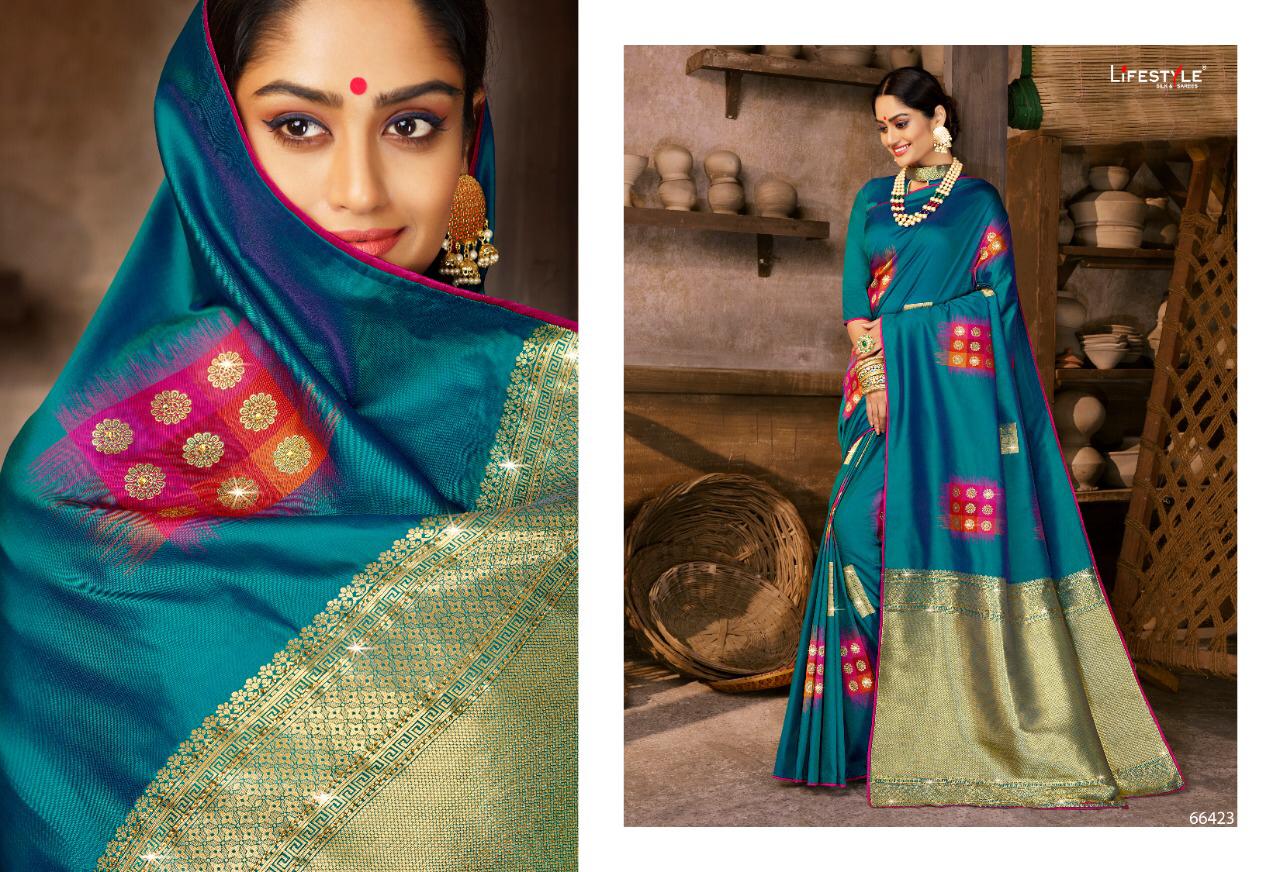 Priyanshi By Lifestyle Series 66421 Designer Party Wear Sarees Wholesale Supplier And Dealer Surat