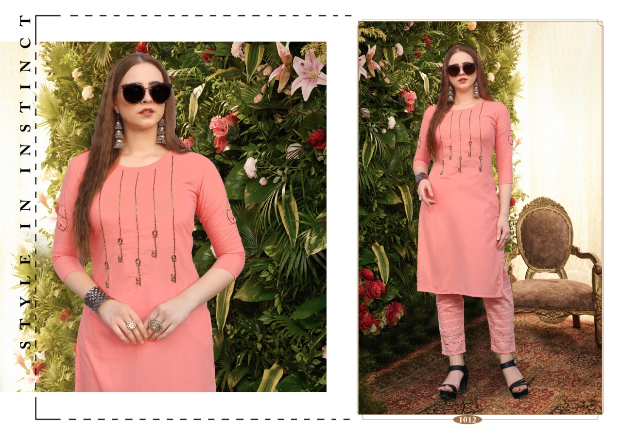 Neeva By Neeti Designer Kurtis With Pant Wholesale Supplier And Trader India