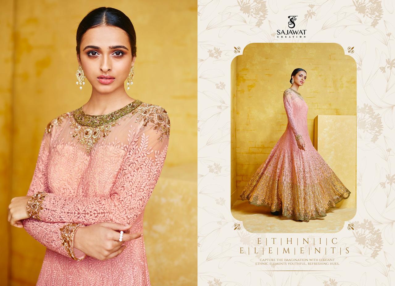 Sajawat Creation Meraki Series 2091 Designer Party Suit Set And Single Wholesale Supplier Surat