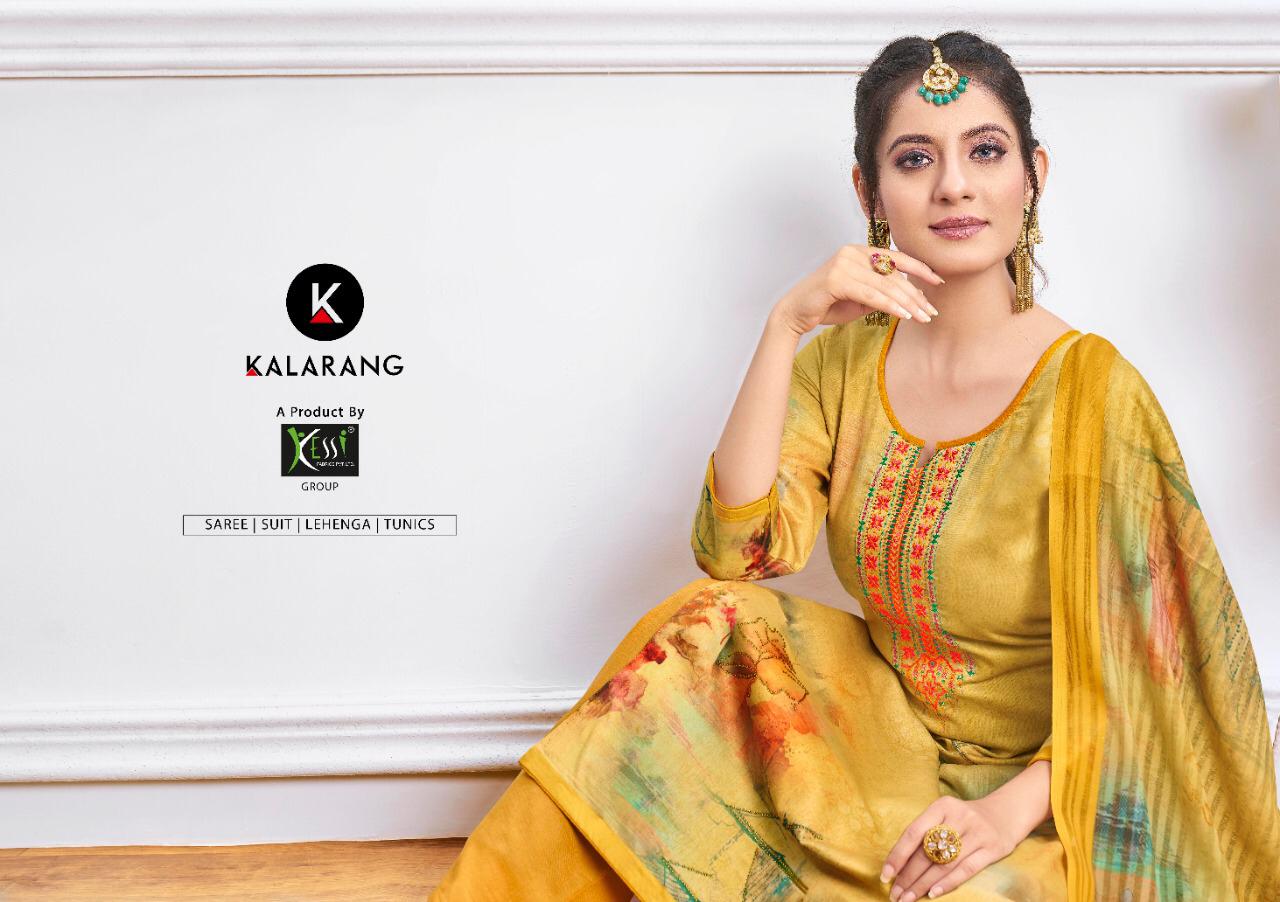 Lupin By Kalarang Jam Silk Dress Materials Wholesale Supplier Surat
