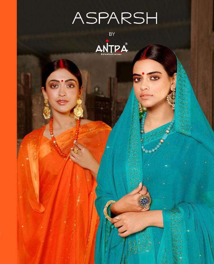 Asparsh By Antra Chiffon Sarees Wholesale Supplier And Dealer Surat