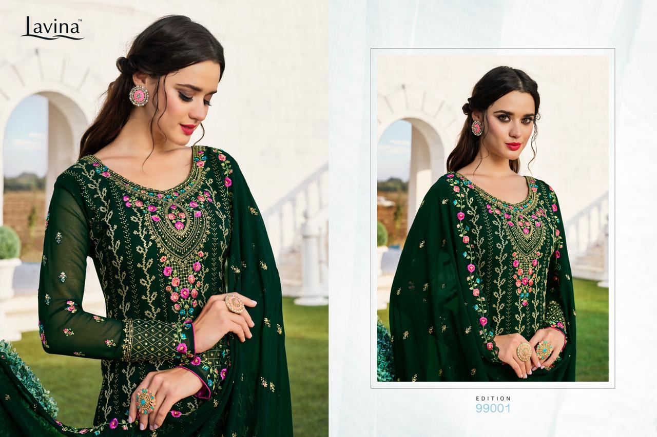 Lavina Vol 99 Series 99001 To 99006 Designer Party Wear Suits Wholesale Supplier Gujarat
