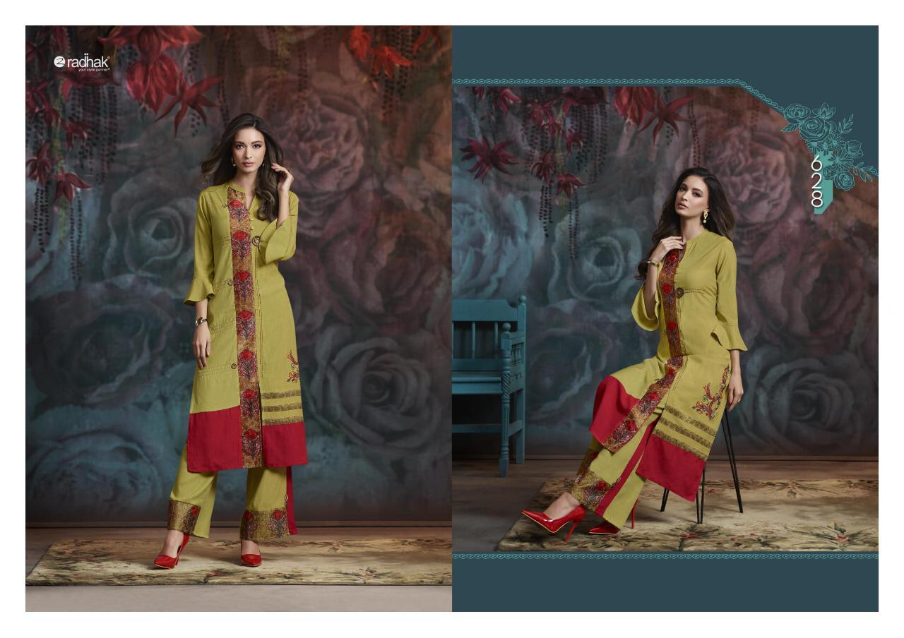 Maanaa Vol 6 By Radhak Kurtis With Plazzo Wholesale Supplier Surat