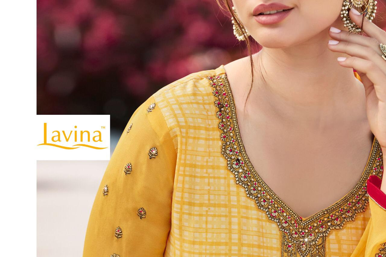 Lavina 90 Series 90001 To 90007 Designer Party Wear Suits Wholesale Supplier Gujarat