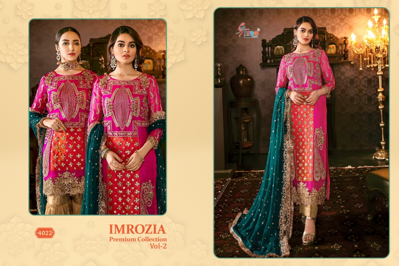 Imrozia Premium Collection Vol 2 By Shree Fab Series 4021 Pakistani Suits Wholesale Supplier Gujarat