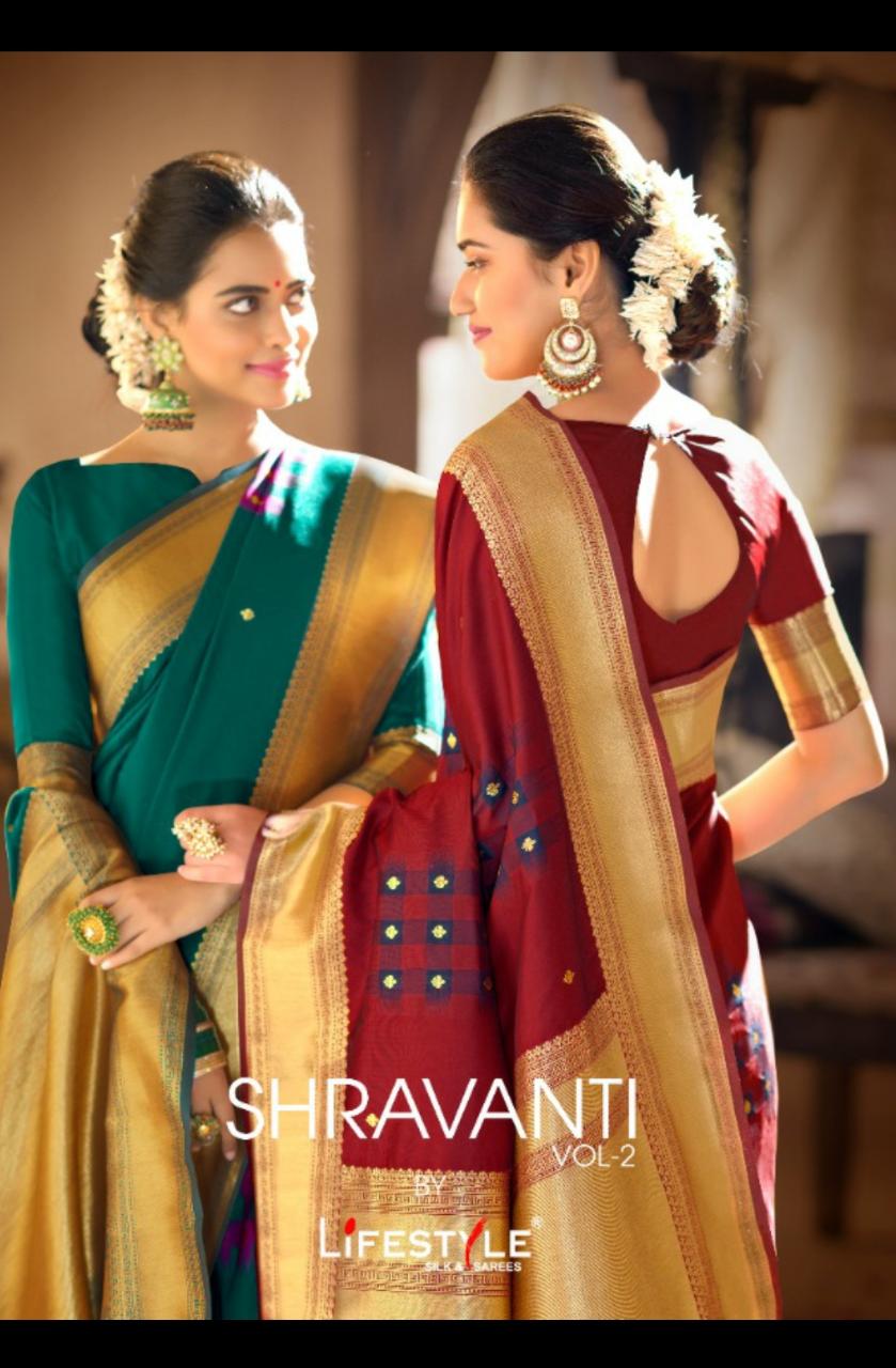 Shravanti 2 By Lifestyle Series 66341 Sarees Wholesale Supplier And Dealer Surat
