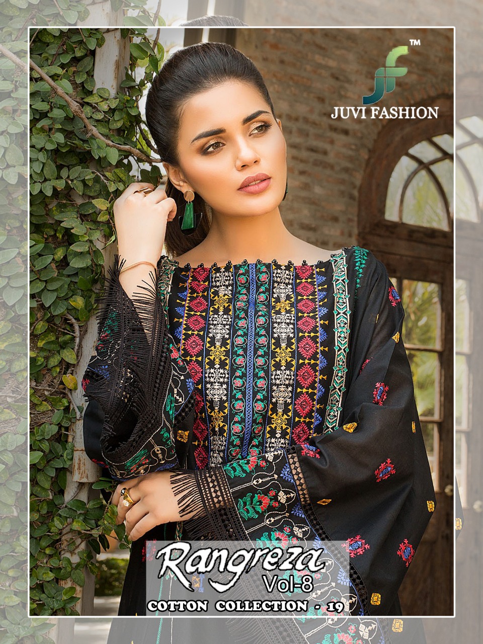 Rangreza Vol 8 Cotton Collection By Juvi Fashion Pakistani Suits Wholesale Supplier Gujarat