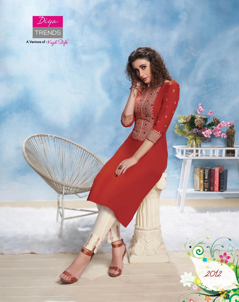 Forever Vol 2 By Diya Trendz Kurtis With Pant Set And Single Wholesale Supplier Surat